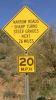 PICTURES/Crown King - Fun & Flowers/t_Narrow Road Sign.JPG